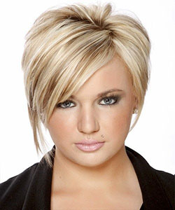 Peinados cortos 2017 para cara redonda.: Cabello corto,  corte pixie,  El pelo en capas,  Resaltado del cabello  